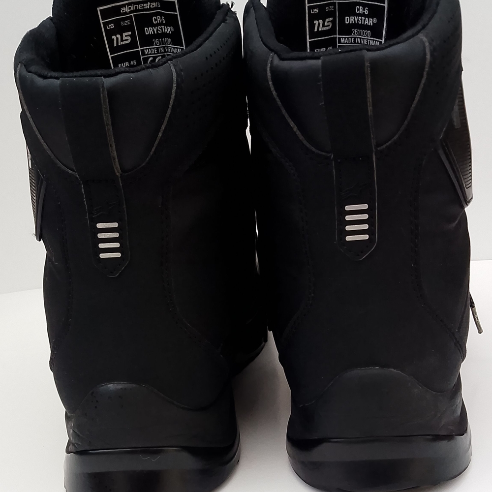 Alpinestars CR-6 Drysrar Men's Black Riding Boot Size 11.5